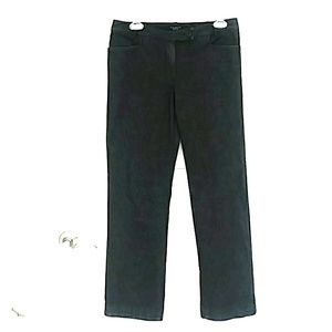 3/15 Talbots straight leg dressy black jean pants